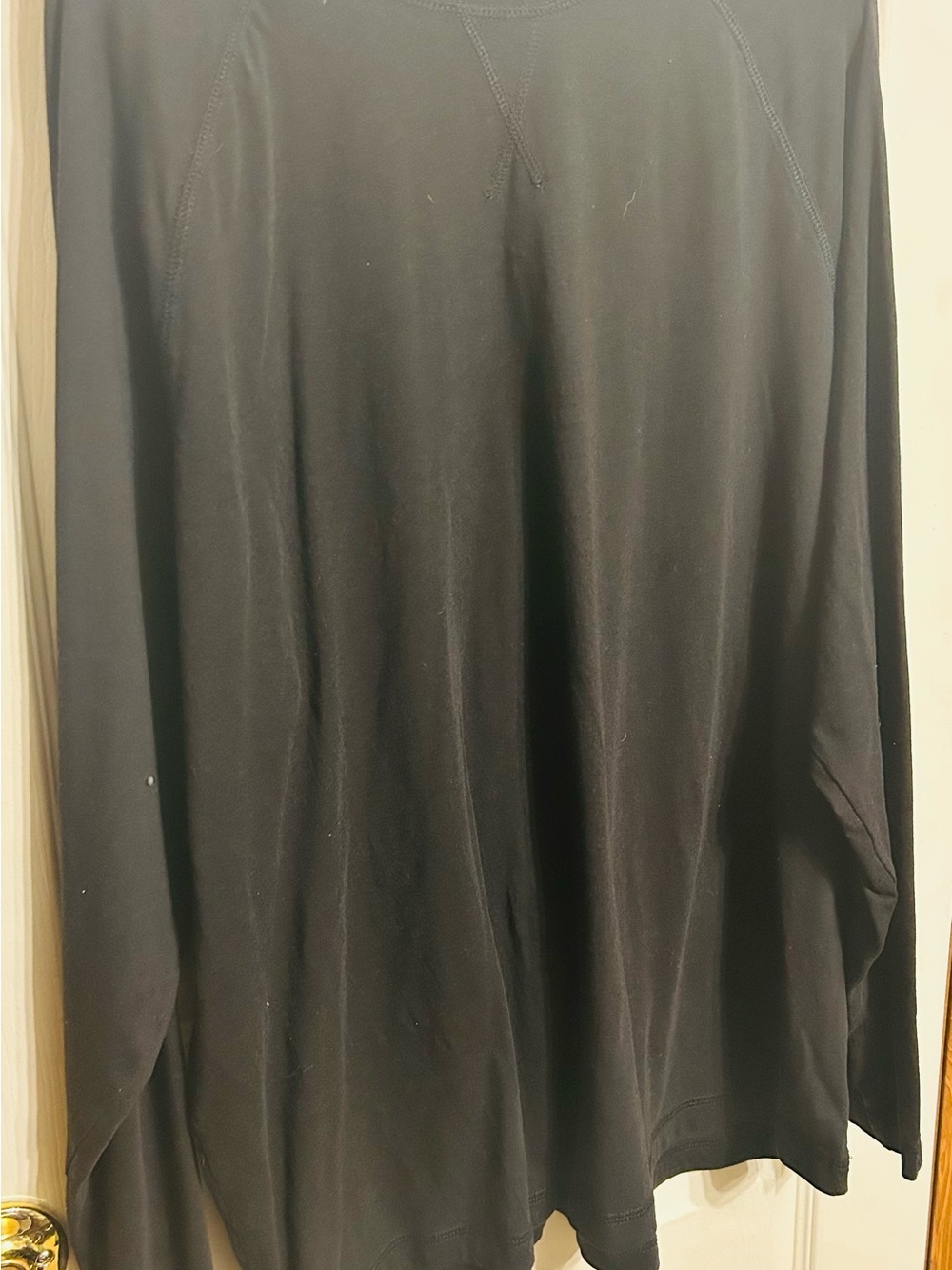 Classic Black Long-Sleeve Crewneck Shirt
